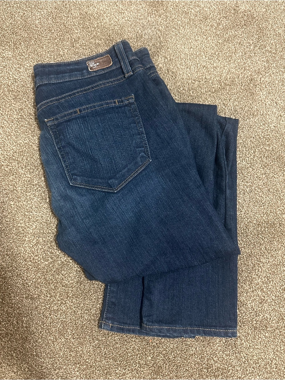PAIGE ‘Peg Skinny’ Blue Jeans